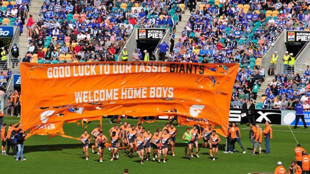 The Giants play in Hobart.