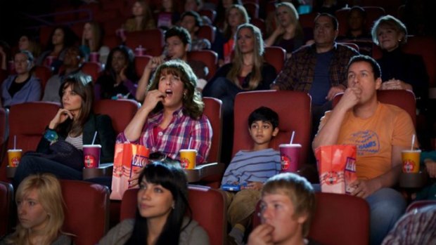 Cinema audiences have spoken ... Worst Actress Jill (Adam Sandler, left) shares a screening with Worst Actor, her twin brother Jack (Adam Sandler, right) in the Worst Film, Adam Sandler comedy <i>Jack and Jill</i>.