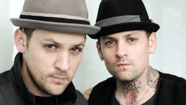 Joel and Benji Madden from the band Good Charlotte.