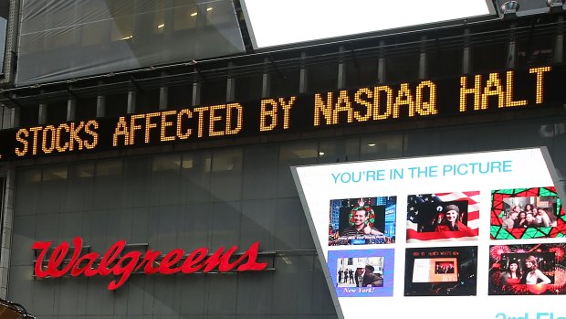 Thousands of securities listed on the Nasdaq froze for three hours.