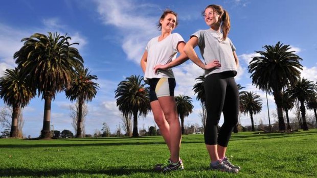 Adelaide Myers (left) and Emily Hamilton will both compete in The Sunday Age's City2Sea run.