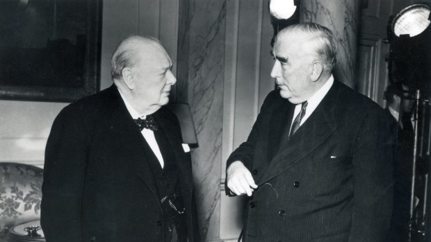 Winston Churchill and Robert Menzies in 1941.