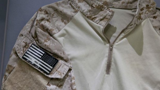 The fatigue shirt worn by the US Navy SEAL during the mission to capture Osama bin Laden that will be on display at the  National September 11 Memorial and Museum in New York.