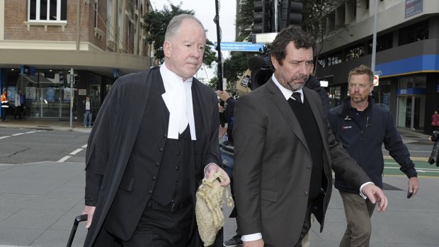 Gerard Baden-Clay's defence team Michael Byrne, QC, and Peter Shields (right).