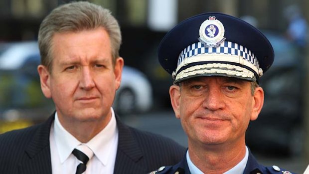 NSW Premier Barry O'Farrell and Police Commissioner Andrew Scipione  condemn the violent protests in Sydney.
