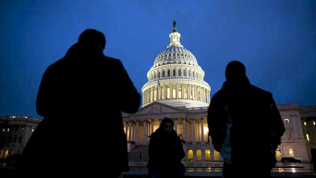 Burning the midnight oil: Late-night meetings in Congress thrashed out a deal.