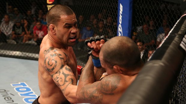 Jamie Te Huna (left) faces the biggest test of his career to date against Glover Teixeira at UFC 160 this weekend.