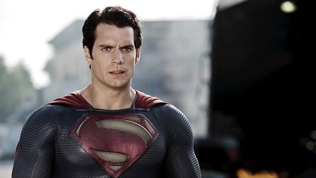 Henry Cavill as the man of steel Superman.