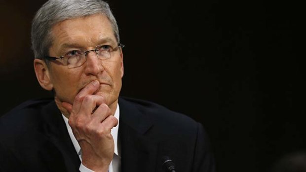 Apple CEO Tim Cook faces the US Senate hearing.