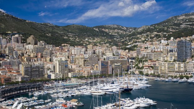 Harbour and marina of Monte Carlo.
