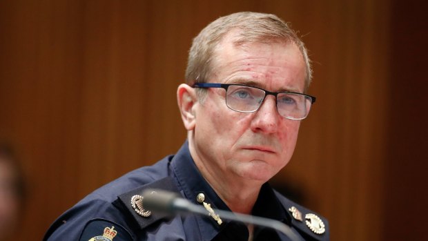 Australian Border Force commissioner Michael Outram appeared before a Senate committee on Monday. 