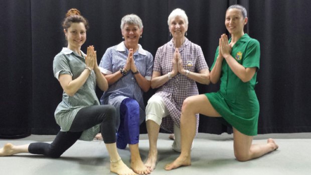 Yoga teachers Jemma Davies, Robyn Sawatzky, Sheila Hayes, and Jane Lewis.