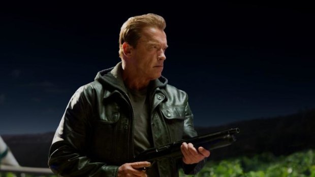 He's back: Arnold Schwarzenegger plays an "ageing" cyborg in Terminator Genisys.