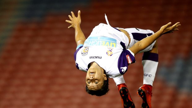 Sam Kerr of Perth Glory has another reason to celebrate.