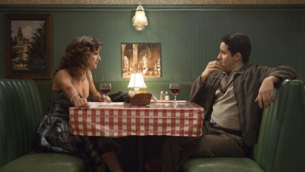 On a date: Renee Marino and John Lloyd Young in a still from the film Jersey Boys.