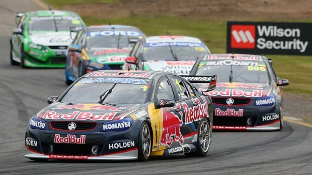 Jamie Whincup in action during the Sandown 500, which is round 10 of the V8 Supercar Championship Series, on September 14.