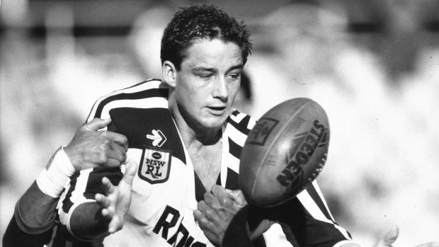 Mark Geyer in action for the Panthers in 1987.