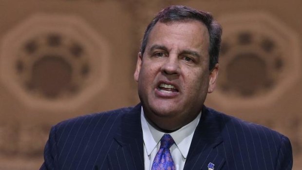 Emphasised his pro-life credentials: New Jersey governor Chris Christie.