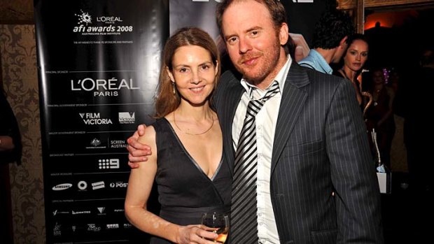 Writer and director Amanda Brotchie with husband Adam Zwar.