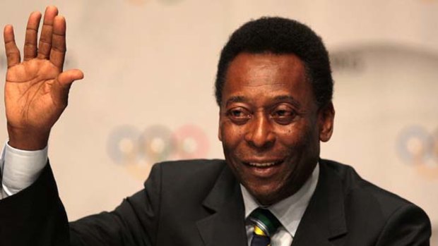On the attack ... Pele has had another dig at Diego Maradona.