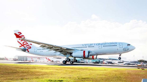 One of Virgin Australia's new A330 wide-body aircraft.