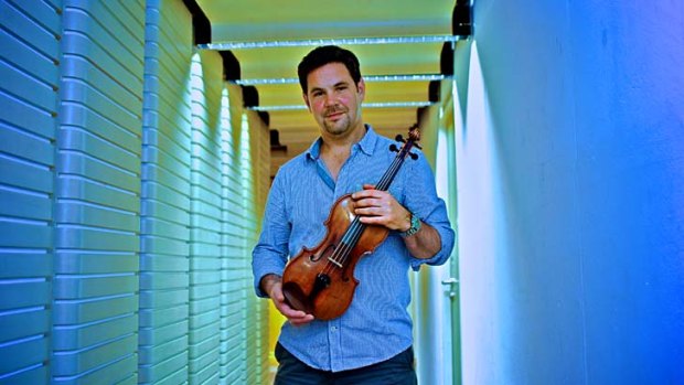 Have violin, will travel: Andrew Haveron.