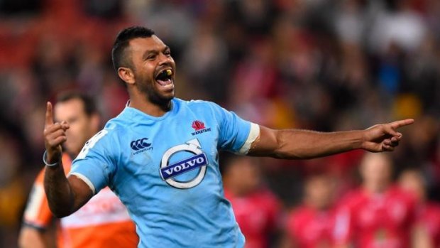 In demand: Kurtley Beale has been linked with a move to rugby league, but Waratahs attack coach Daryl Gibson believes he will stay in the 15-man code.