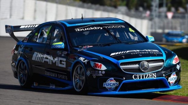 Hot up north: Lee Holdsworth took his Erebus Motorsport Mercedes to the fastest lap in Friday's practice sessions.