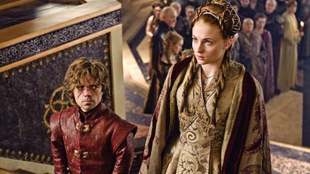 Awkward, awkward, awkward: Sansa Stark marries Tyrion Lannister.