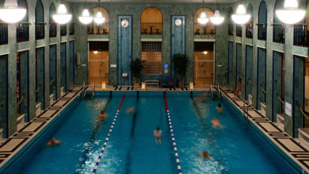 Don't be shy: Naked swimming at the stunning Yrjonkatu pool.