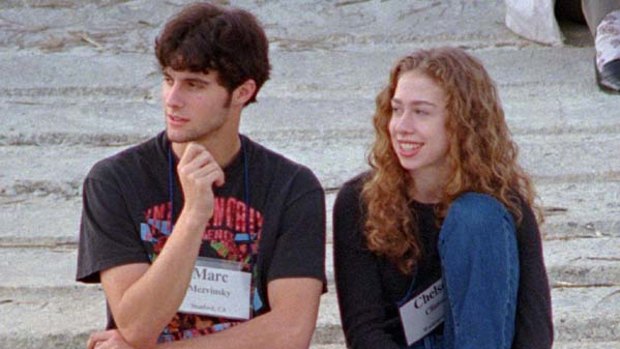 Chelsea Clinton and Marc Mezvinsky in 1996.