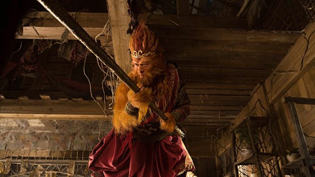 Aaron Kwok as Sun Wukong, the impulsive, buffoonish Monkey King.