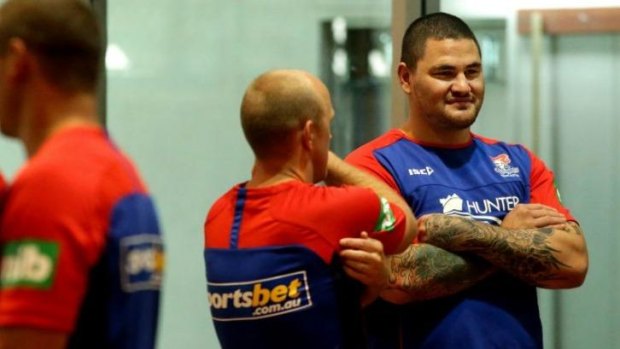Career in limbo: Russell Packer signed with the Knights in the off-season but did not play a game for the club before he was sacked after pleading guilty to assault.
