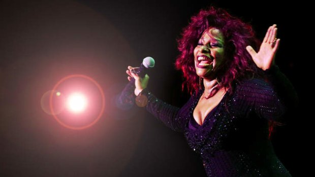 Chaka Khan performs at the Sydney Festival on Saturday.