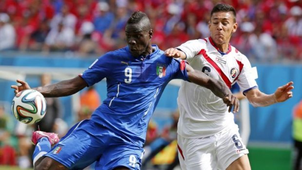 Undisputed talent: Mario Balotelli in action for Italy during the World Cup in Brazil.