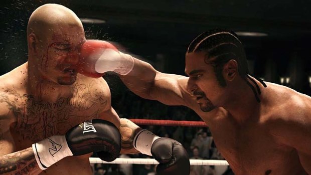 A screengrab from Fight Night Champion
