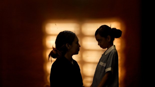 A mother and daughter, 10, who spent time in detention on Christmas Island.