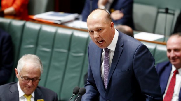 Peter Dutton suggested the first refugees to leave Manus Island for America under an Australia-US resettlement deal were "economic refugees".