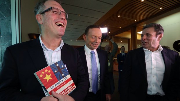 Prime Minister Tony Abbott launched The Mandarin Code by Steve Lewis and Chris Uhlmann.