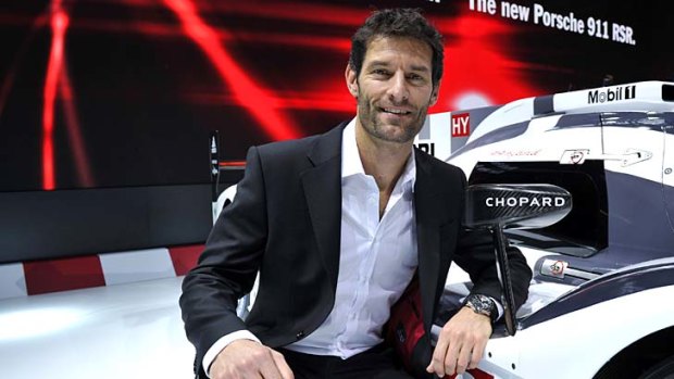 New chapter: Mark Webber in Geneva this week.