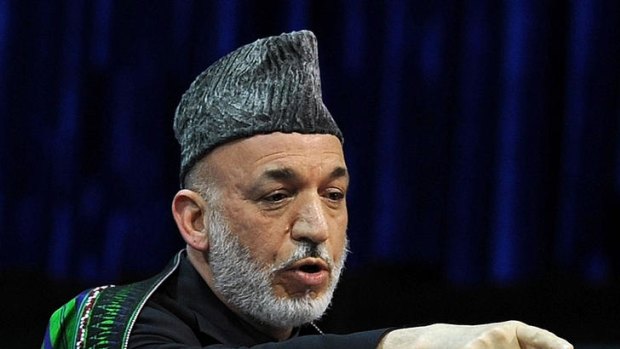 Afghan President Hamid Karzai, angry after being sidelined during recent peace talks.