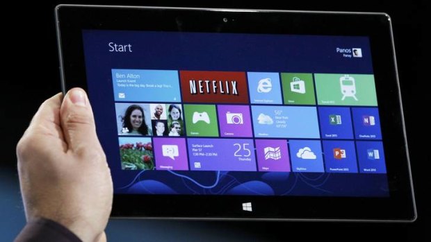 Microsoft joins the tablet market with Surface.