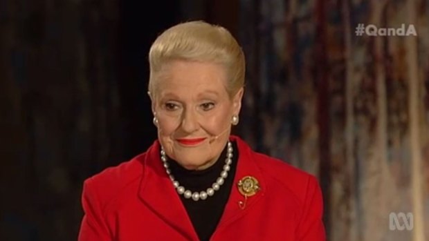 Parliamentary Speaker Bronwyn Bishop.