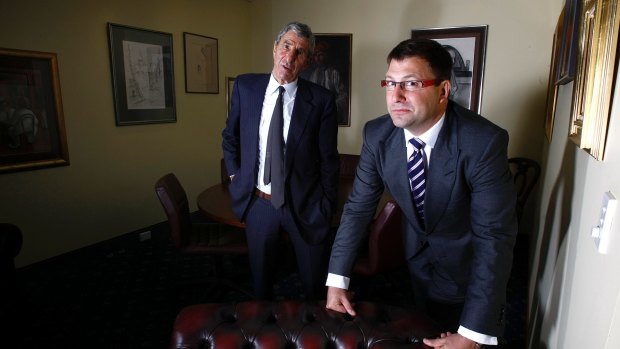  Alf Moufarrige (left) who runs Servcorp with his son and COO, Marcus Moufarrige.