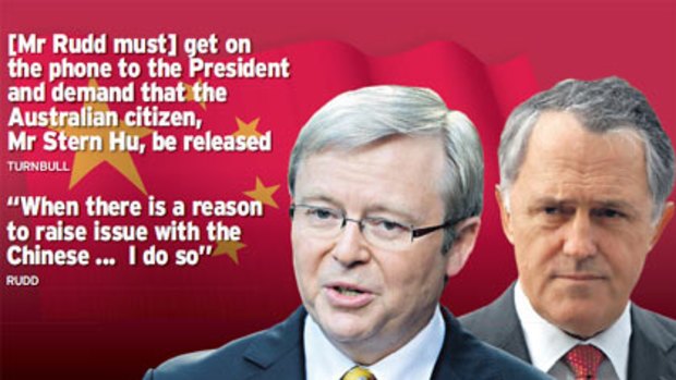 Kevin Rudd and Malcolm Turnbull.