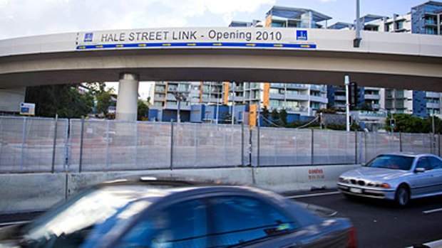 Brisbane's Hale Street Link development near Coronation Drive.
