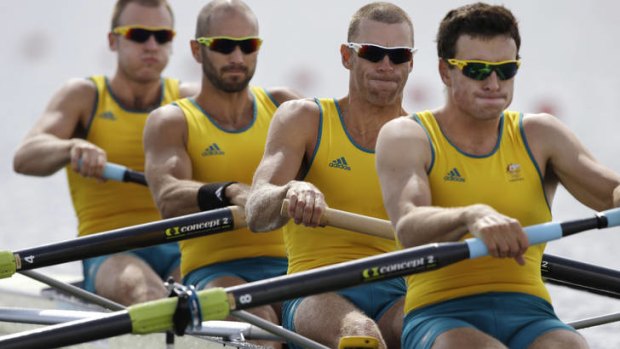 Relishing the challenge ... Drew Ginn is confident his Australian team can beat the British in the men's coxless four.
