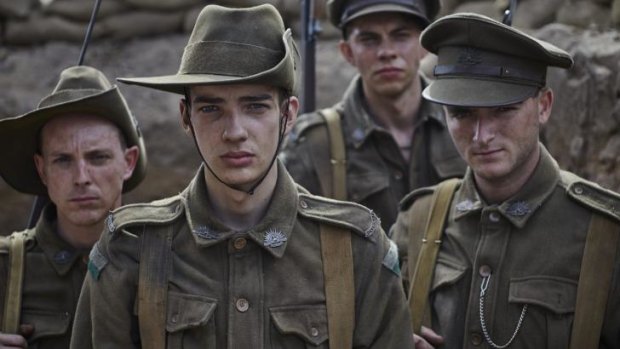 A scene from the television series <i>Gallipoli</i>, screening on Nine but having online release on Stan.