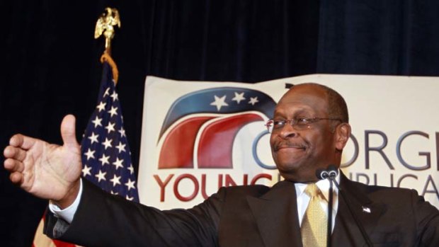 Stumbling blocks... Republican presidential candidate Herman Cain fails to answer a basic question on Libya.
