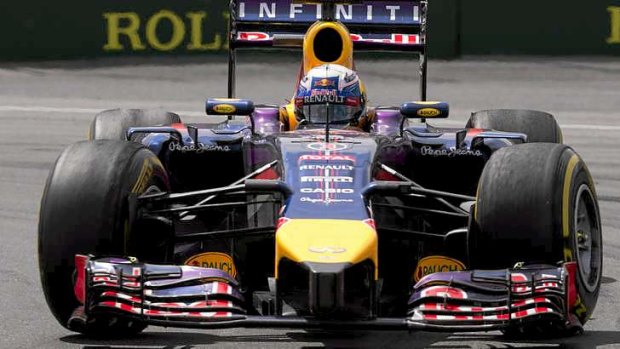 Red Bull's Daniel Ricciardo races to victory in Montreal.